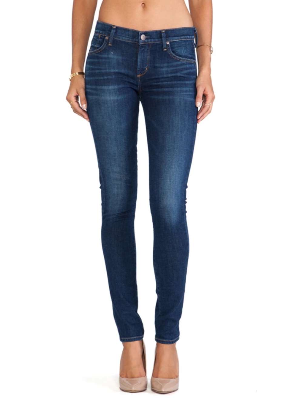 AGOLDE Colette Skinny Denim Jeans  Dark Wash Size 28 Retro